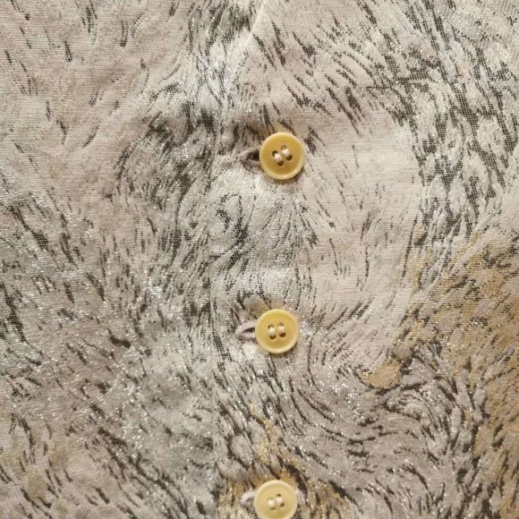 Extraordinarily Rare and Valuable VTG Ivory Pure Silk Vest by KENZO COLLECTION - Picture 2 of 8